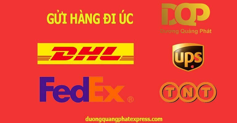 Gửi hàng đi Úc qua DHL Fedex UPS